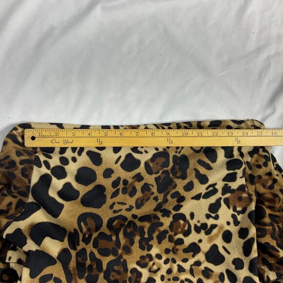 Animal Print Open Front Cardigan Sz L Isabella Rodriguez - Picture 8 of 10